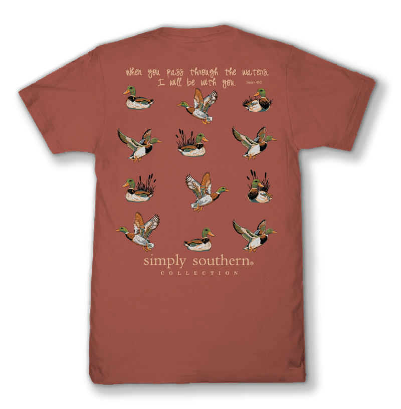 Simply Southern Mallard Duck Rust T-Shirt