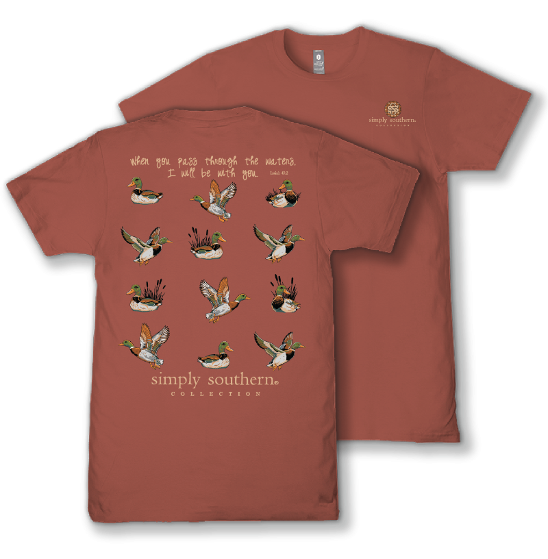 Simply Southern Mallard Duck Rust T-Shirt