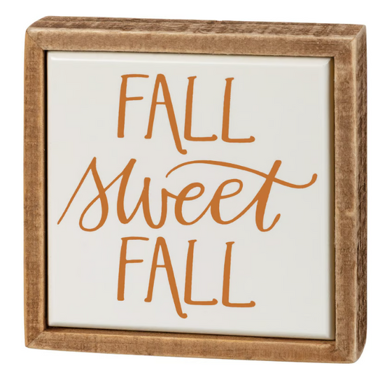 Fall Sweet Fall Mini Box Sign
