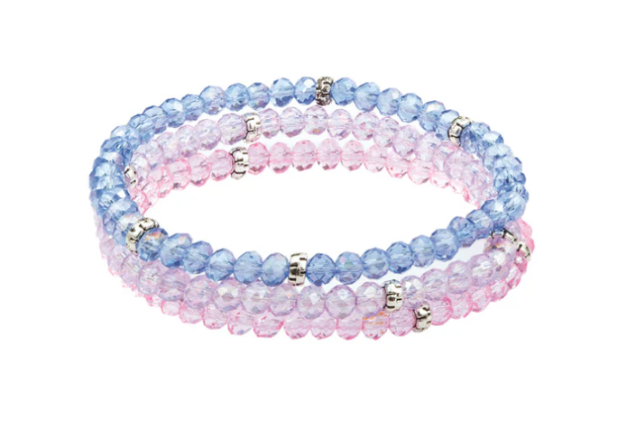 Kids 3 Stack Mini-Crystal Bracelets- Princess