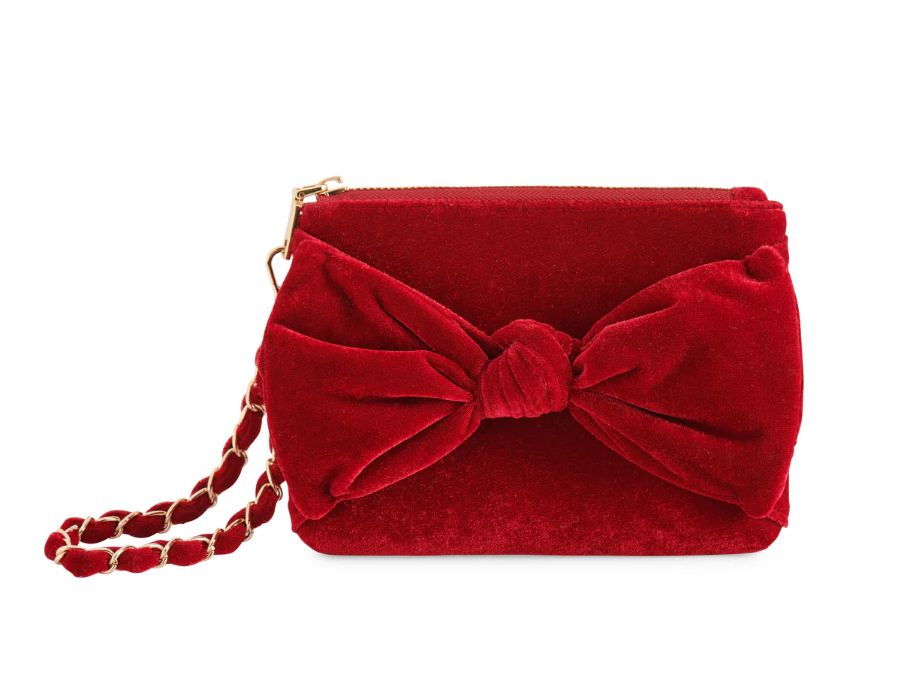 Crimson Bea Bow Wristlet