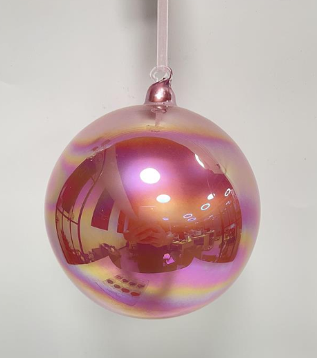 Large Iridescent Glass Ball Ornaments