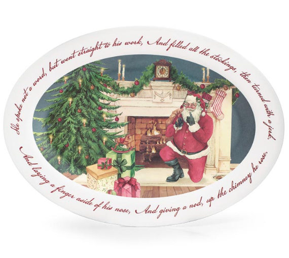 Night Before Christmas Santa Platter