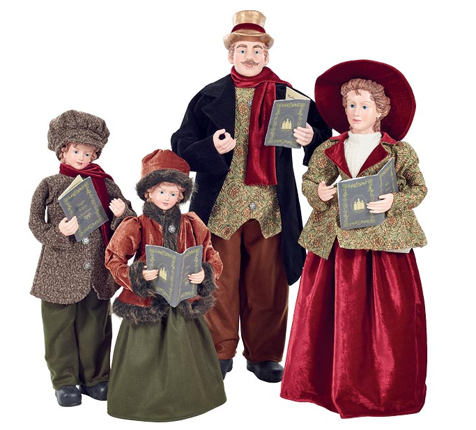 Large Standing Caroler Family