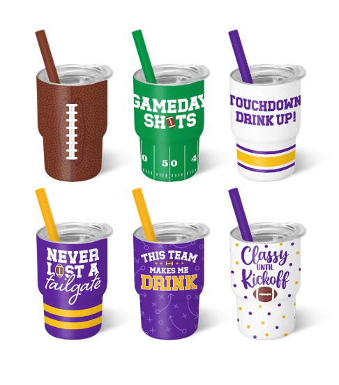 Swig Life Game Day Shots- Purple+Yellow