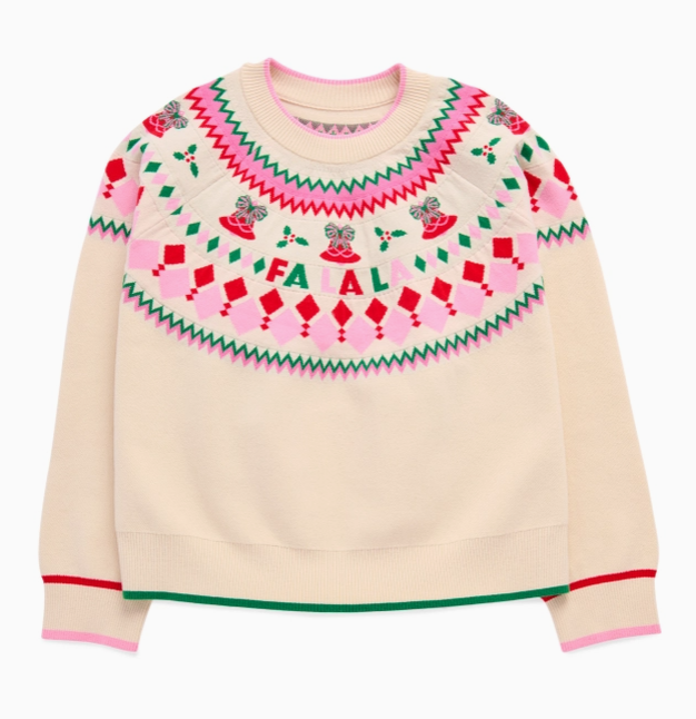 Fair Isle Double Knit Boxy Sweater