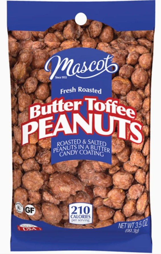 Mascot Butter Toffee Peanuts Grab and Go Bag