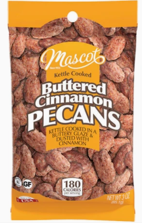 Mascot Buttered Cinnamon Pecans Grab and Go Bag
