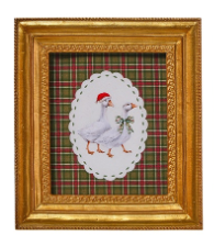 Gold Framed Print -Duck or Highland Cow