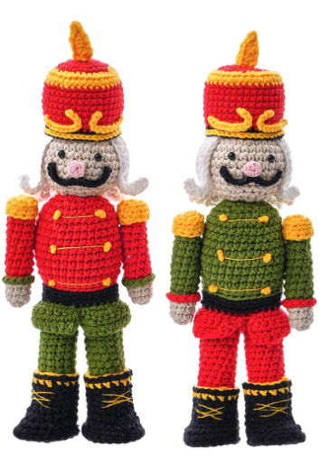 Handmade Yarn Nutcracker