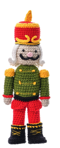 Handmade Yarn Nutcracker