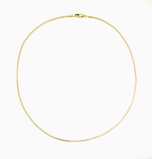 Maya J Jewelry Thin Snake Chain- Yellow Gold