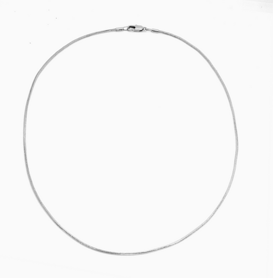 Maya J Jewelry Thin Snake Chain- White
