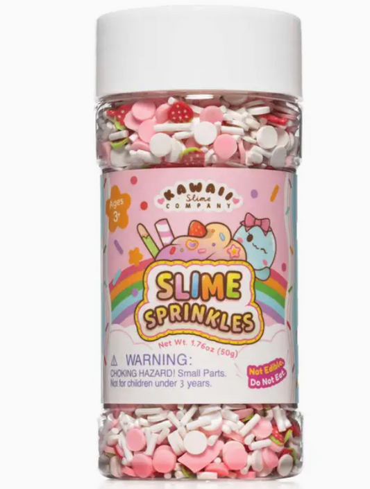 Strawberries & Cream Slime Sprinkles Shaker Jar