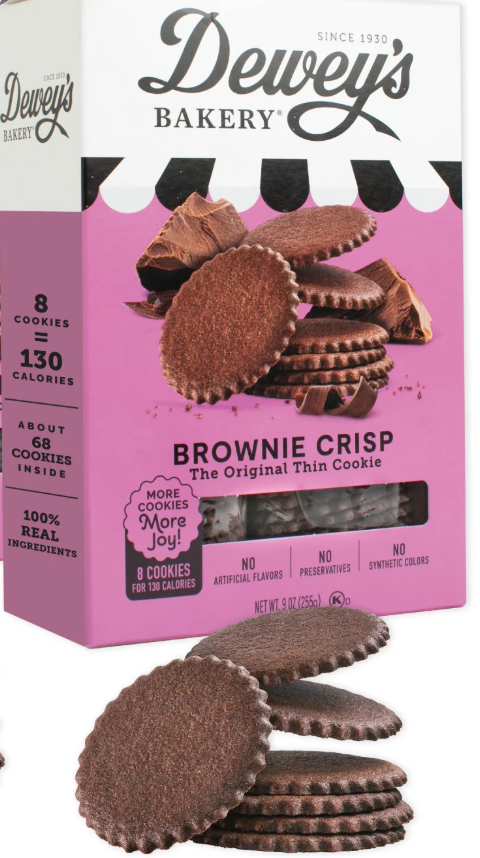 Deweys Bakery Thin Brownie Crisp Cookie
