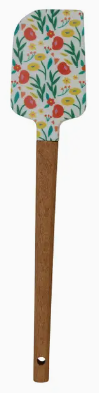 Silicone & Wood Two-Sided Spatula