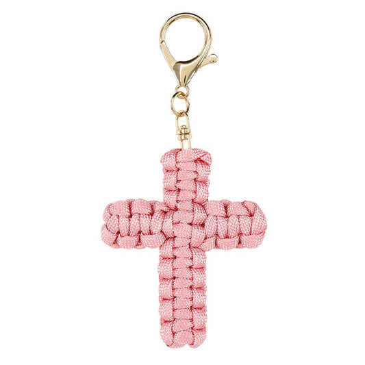 Braided Cross Keychains
