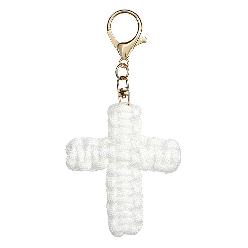 Braided Cross Keychains