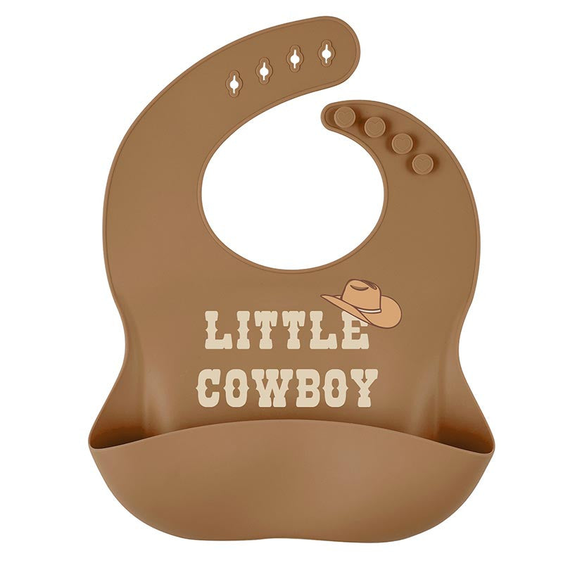 Stephen Baby Silicone Cowboy Bibs