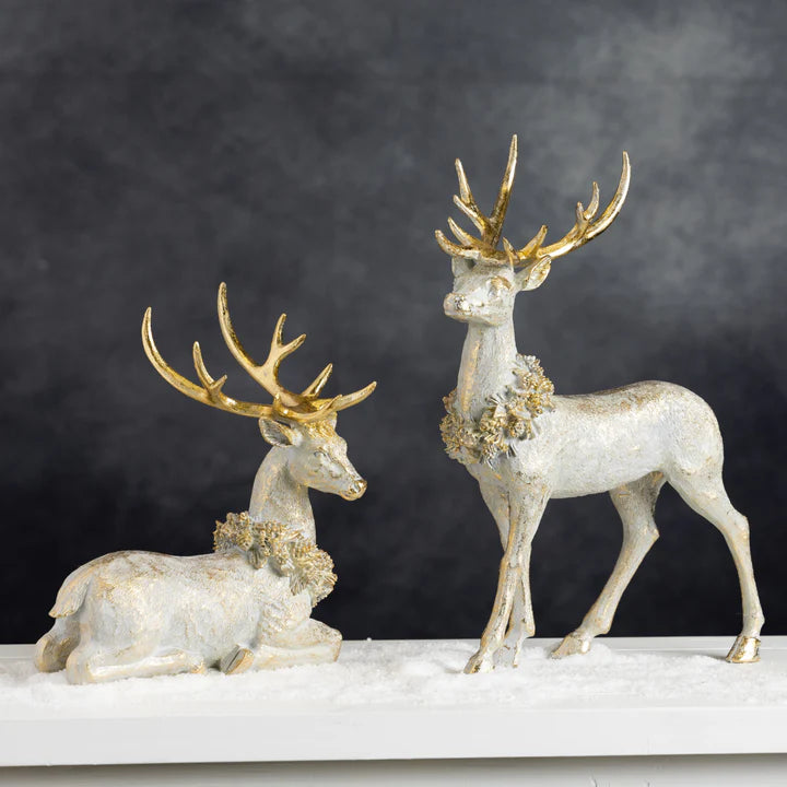 Resin Golden Reindeer Decor