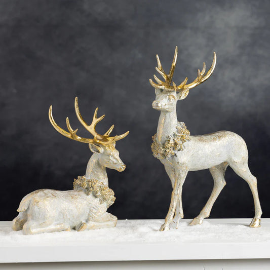 Resin Golden Reindeer Decor
