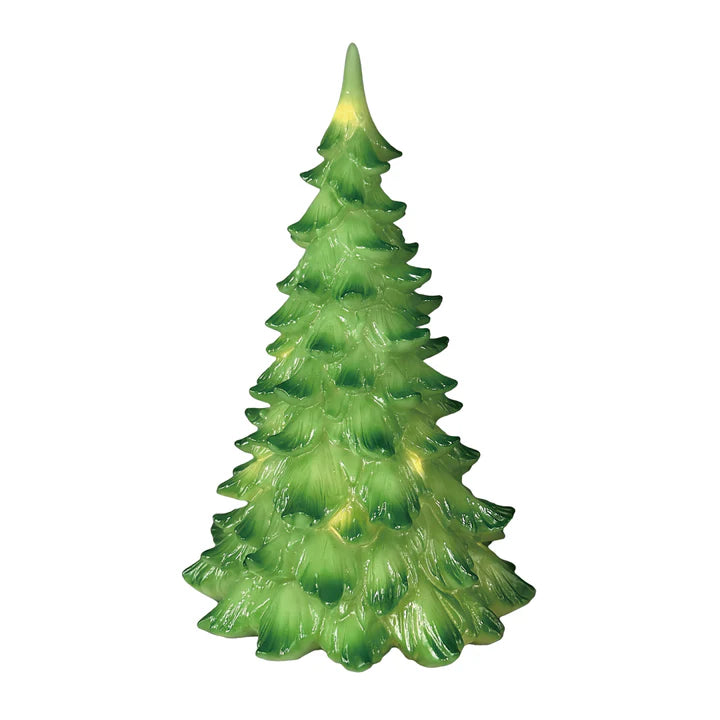 Green Light Up Christmas Tree