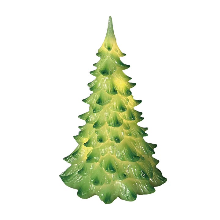 Green Light Up Christmas Tree