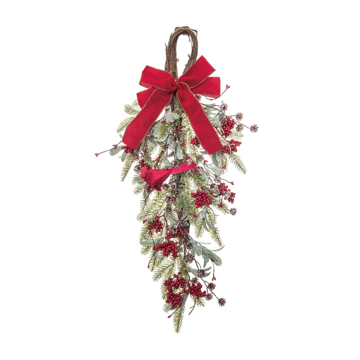 Christmas Cardinal Floral Drop