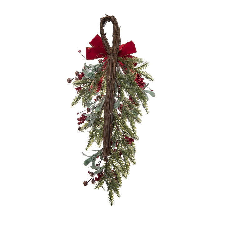 Christmas Cardinal Floral Drop