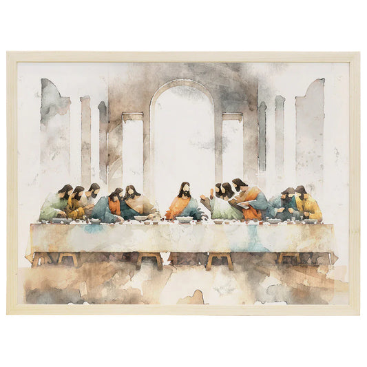 Last Supper Wood Framed Wall Art