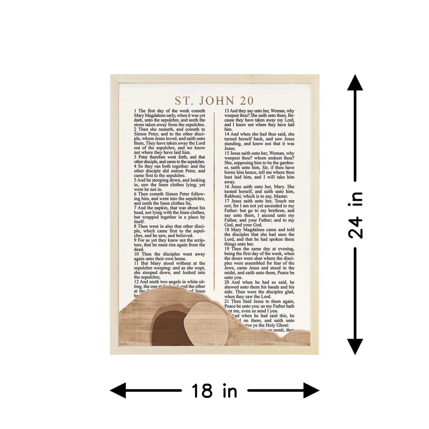 John 20 Empty Tomb Framed Picture