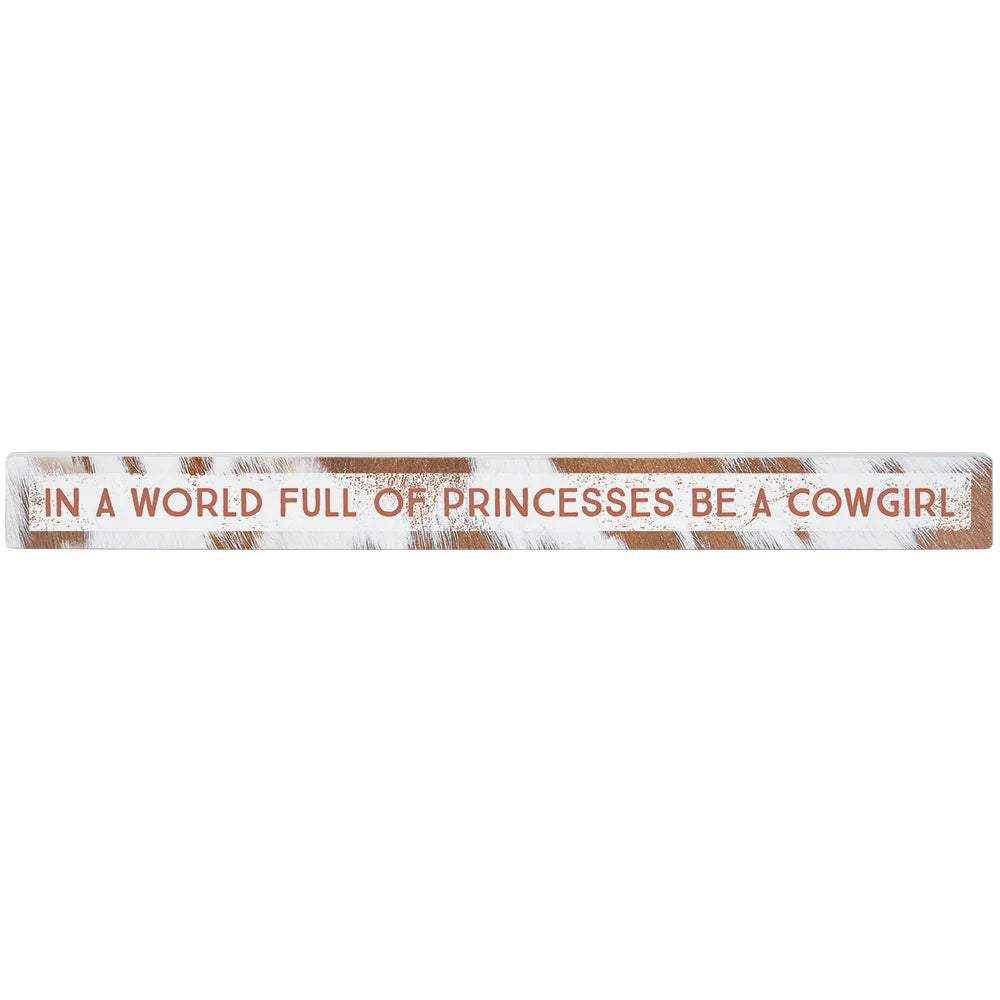 Princess Cowgirl Wood Block Decor