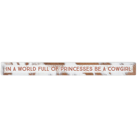Princess Cowgirl Wood Block Decor