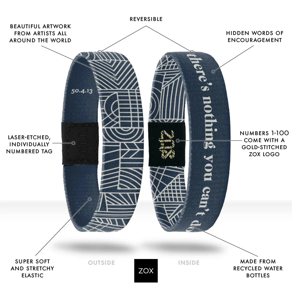 ZOX There's Nothing You Can't Do Interactive Bracelet