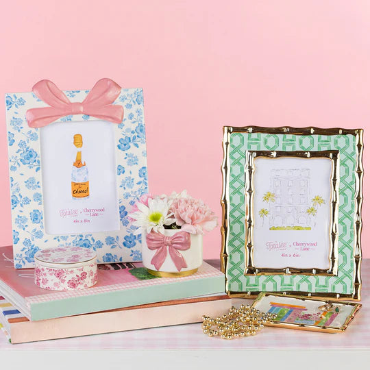 Cane Ceramic Photo Frame