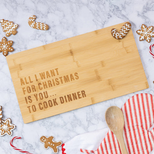 All I Want For Christmas Cutting Board