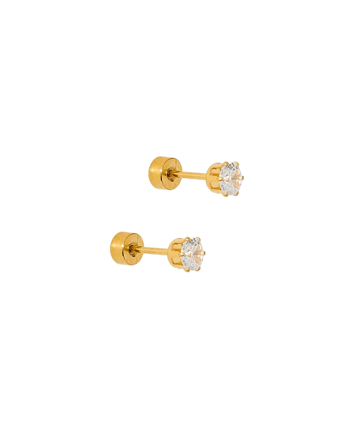 Screwback Stud Earrings - Helen Gold