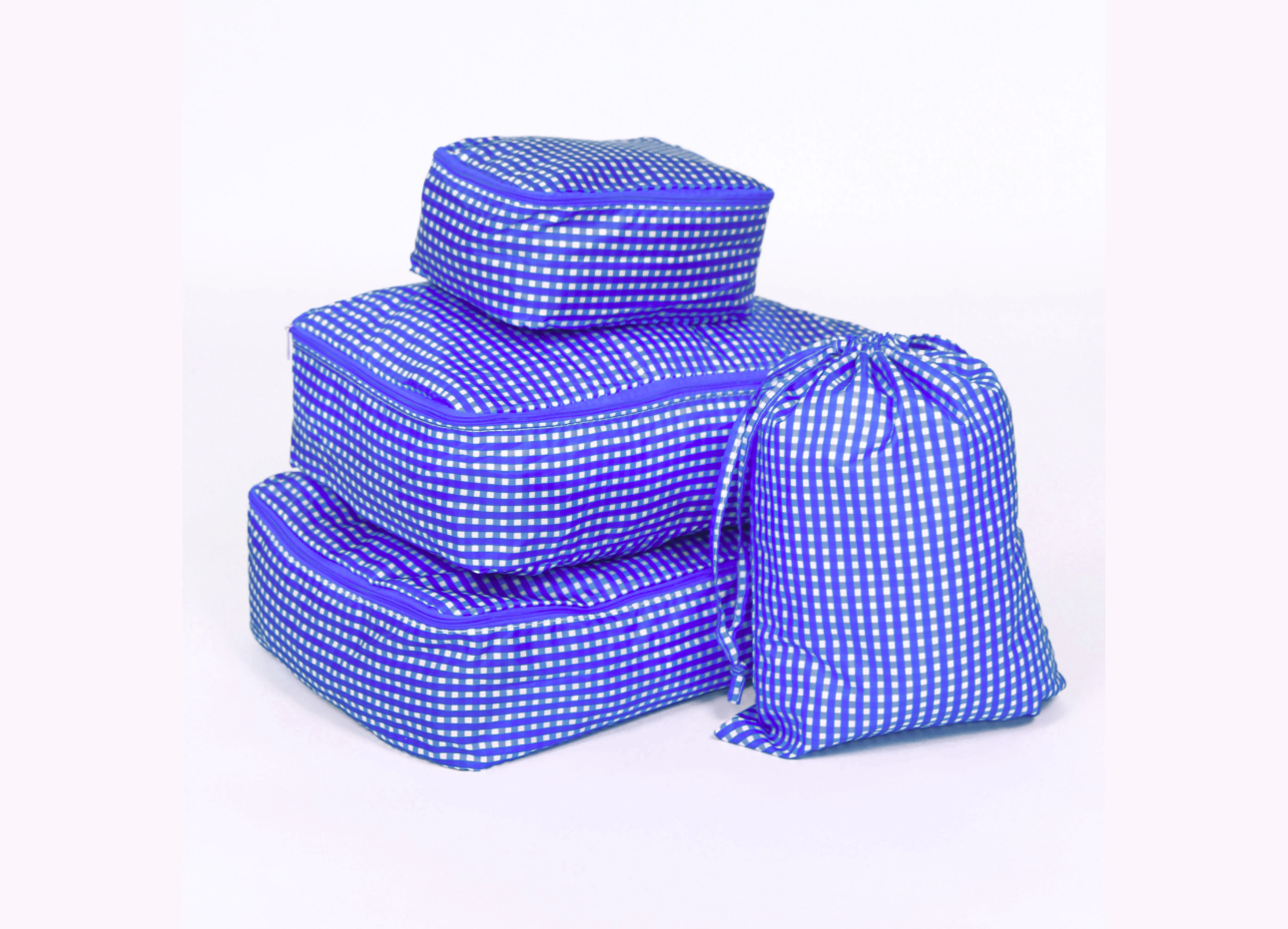 Gingham Packing Cubes- Set of 4