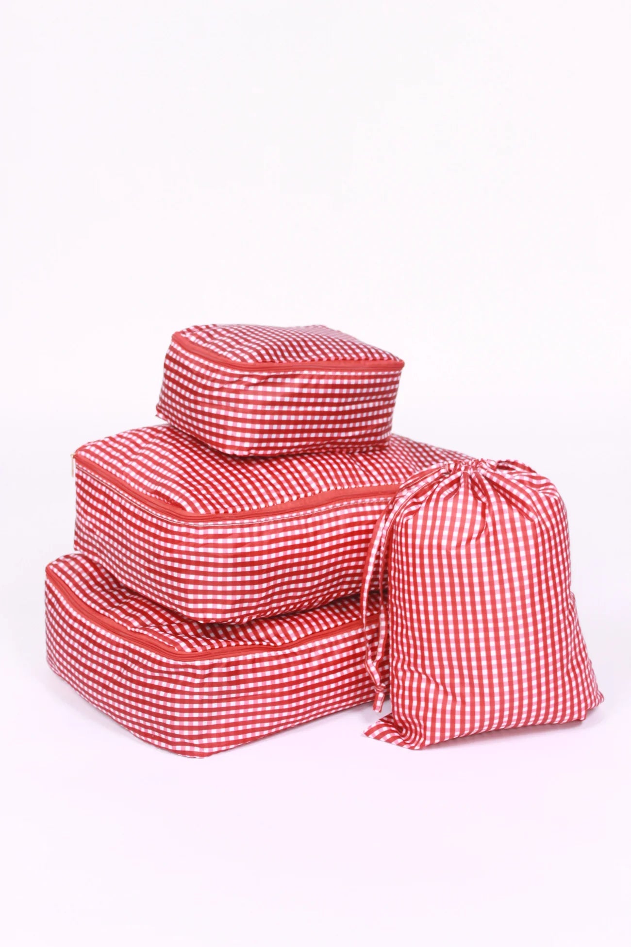 Gingham Packing Cubes- Set of 4