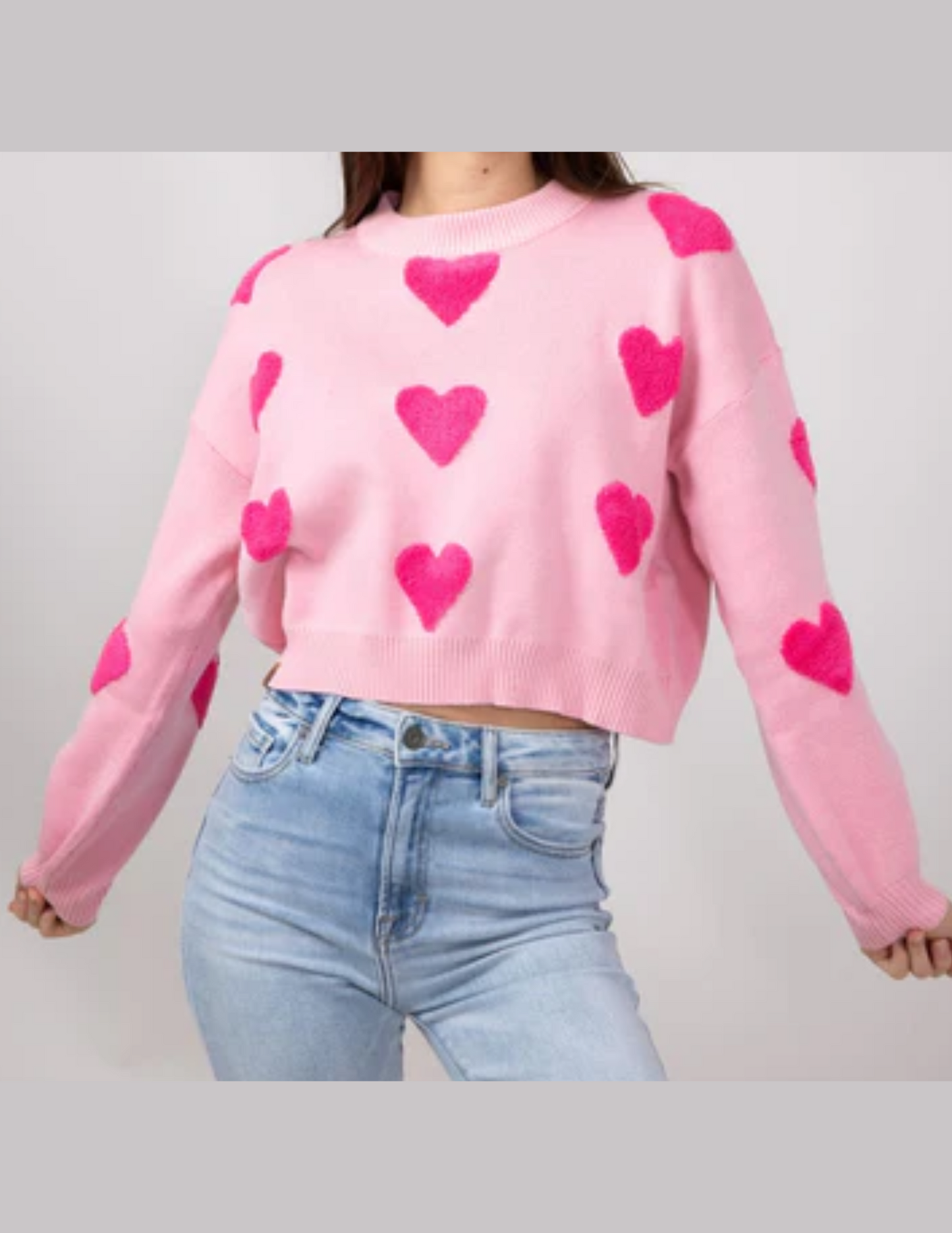 Simply Southern Cropped Valentine Sweater