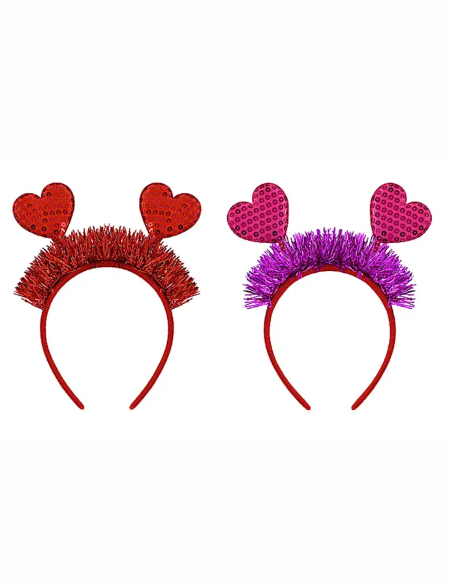 Valentine Headband With Sequin Hearts