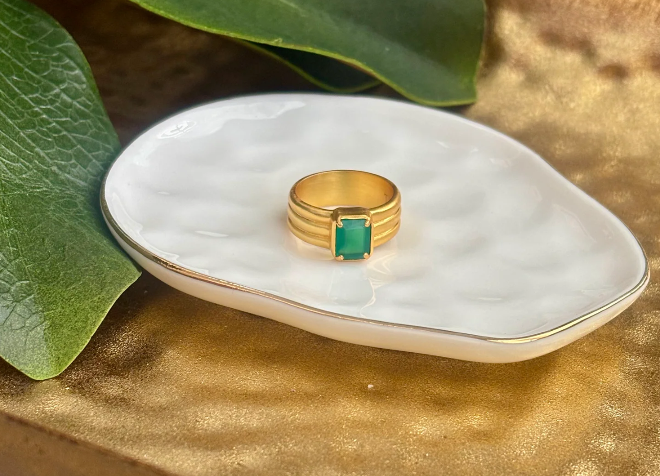 Green & Gold Scout Ring