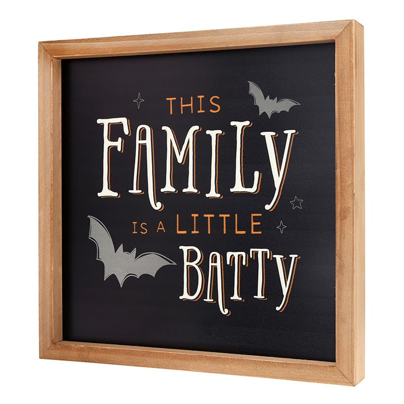 Trick Or Treat Framed Art - This Family Is A Little Batty