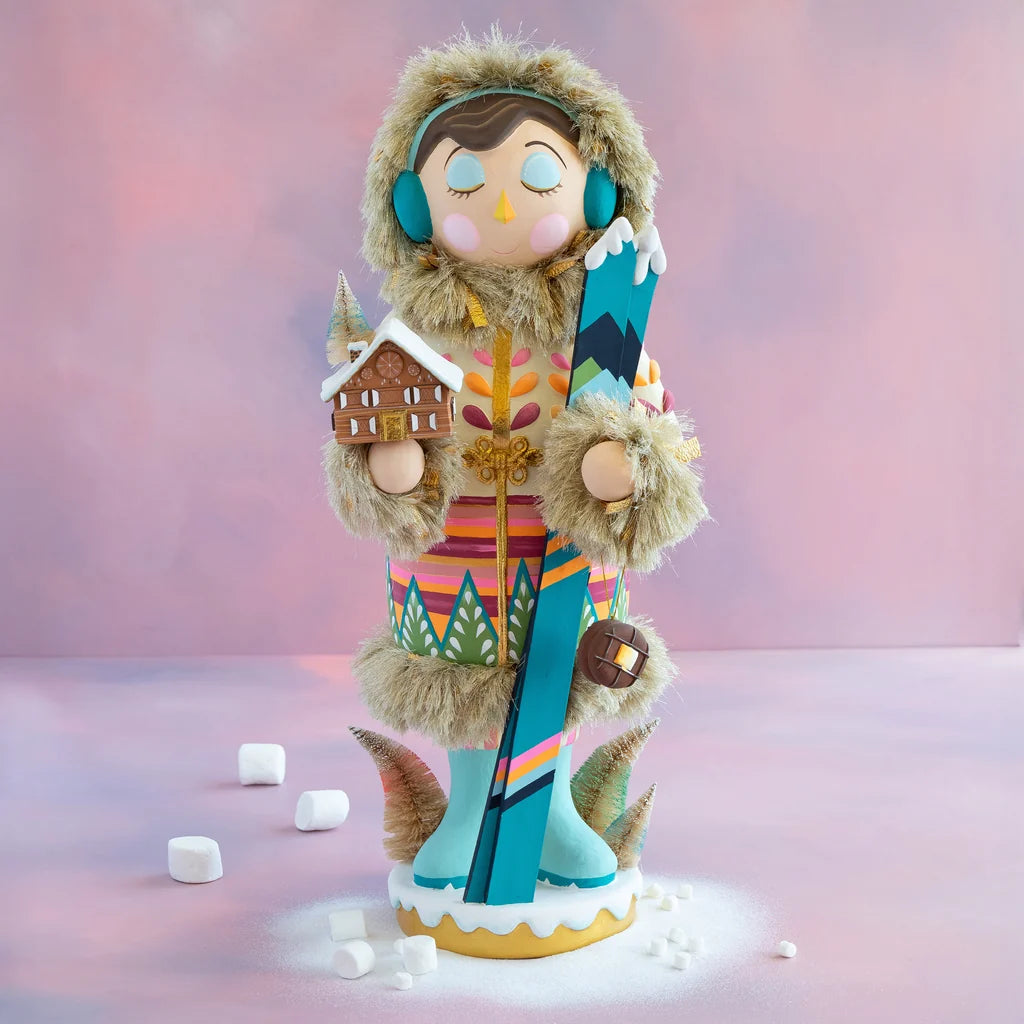 Glitterville Beba Nutcracker “Here We Come A Waffling” Large Display