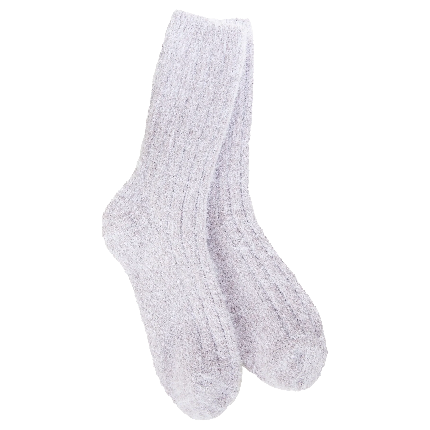 Weekend Collection Ragg Feather Crew Socks- Lilac- 599