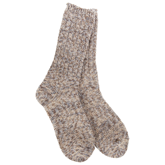 Weekend Collection Ragg Crew Socks- Nutty- 241