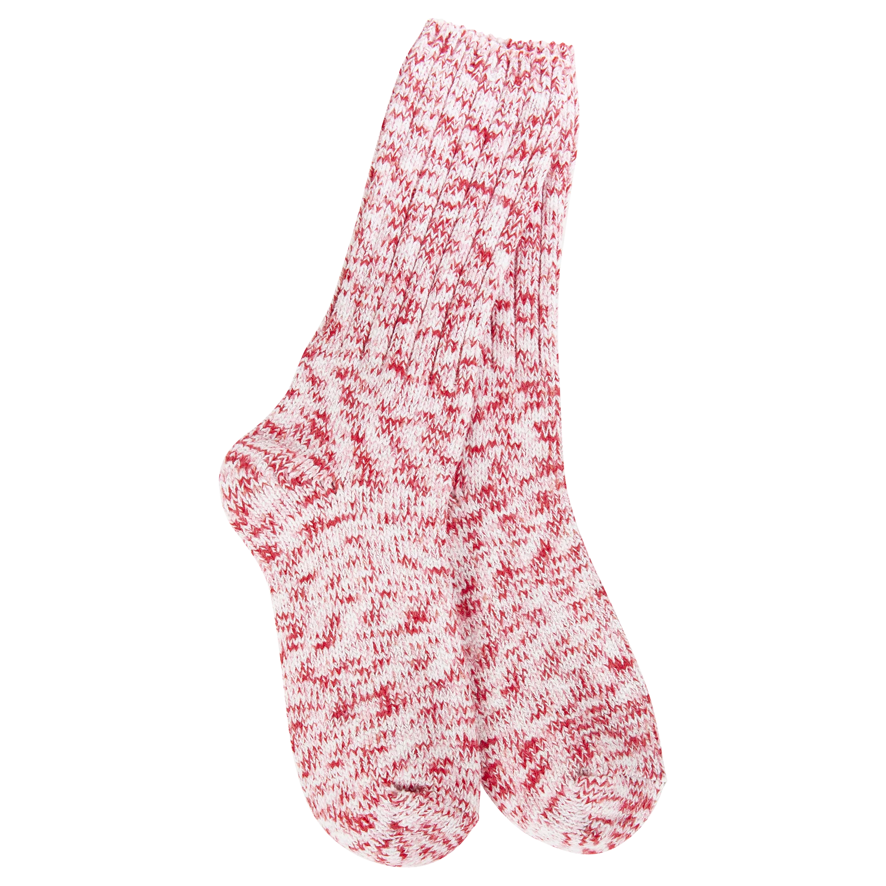 Weekend Collection Holiday Ragg Crew Socks- Peppermint- 616