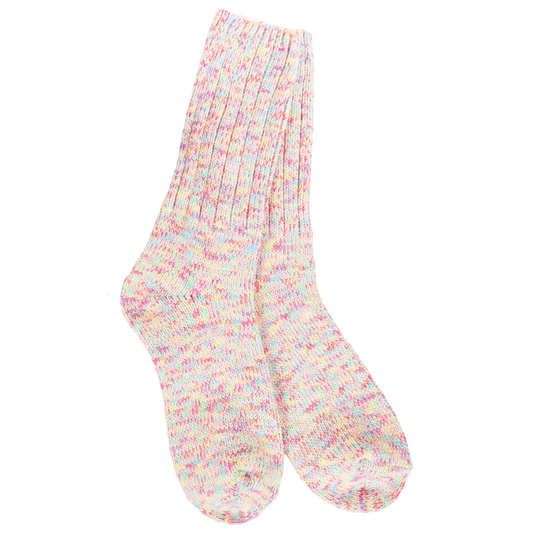 World's Softest Socks Weekend Ragg Crew- Whimsy- 768