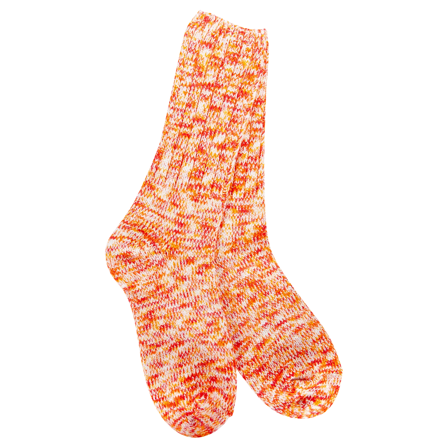 Weekend Collection Ragg Crew Socks- Orange- 888