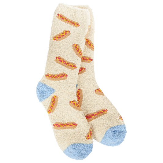 Cozy Collection Cozy Fall Crew Sock- Hot Dog- 124